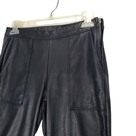 BlankNYC The Bond Black Vegan Leather / Faux Leather Skinny Pants Size 25 - Picture 2 of 15